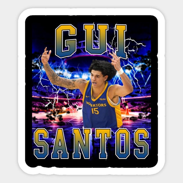 Gui Santos Sticker by Gojes Art